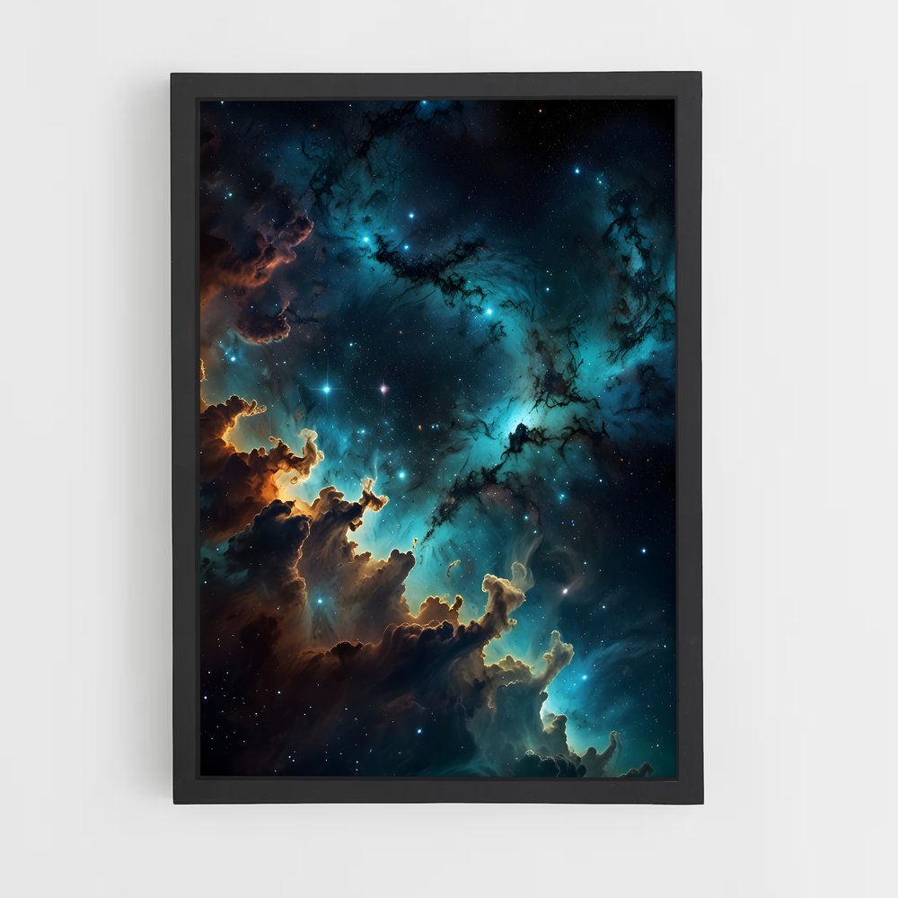 Poster Étoiles en Éclosion – affiche Nébuleuses (vue 2)